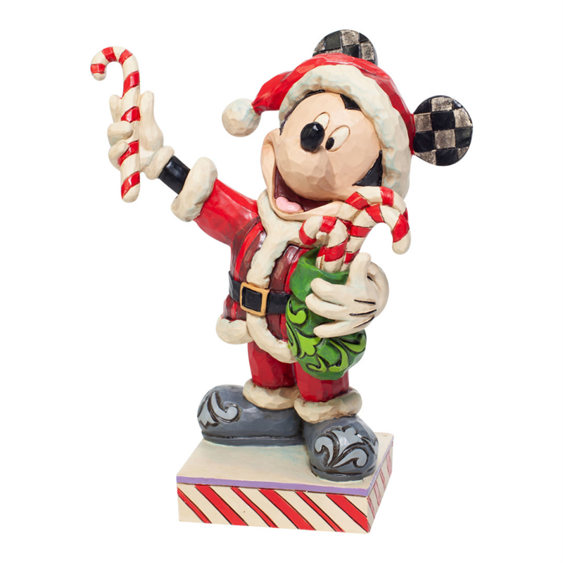 Figurine Mickey Noël avec Sucre d'Orge H16cm Jim Shore Enesco