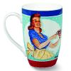 Des Mugs en porcelaine avec un look vintage coloré et une touche d’humour bien de chez nous signée Natives