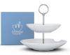 Un présentoir utile et original en porcelaine blanche de la marque Fiftyeight Tassen pour égayer votre table et amuser vos convives