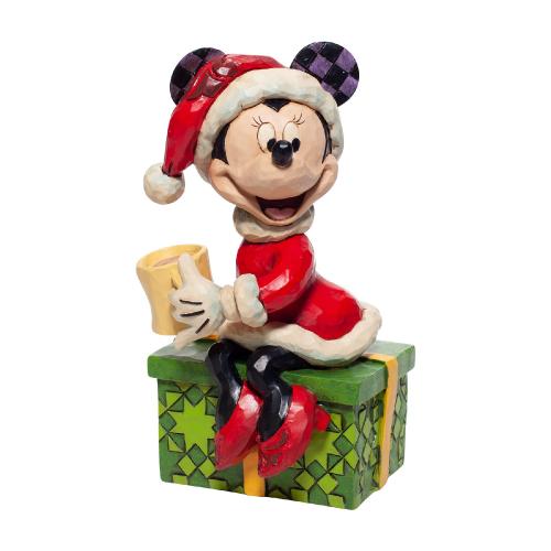 Figurine Minnie Noël avec Chocolat Chaud H16cm Jim Shore