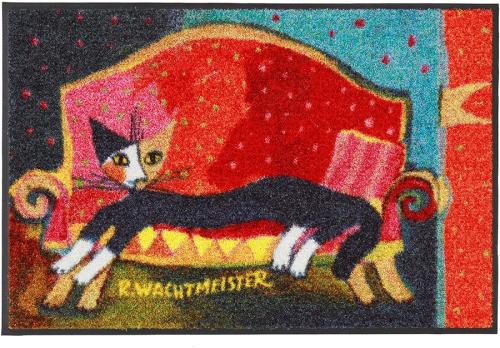 Affichez votre amour des Chats de Rosina Wachtmeister partout chez vous dès votre entrée avec cette gamme de tapis lavables et antidérapants