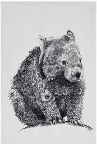 Une jolie collection de torchons 100% Coton, aux motifs animaliers incorporant de beaux ornements floraux, dessinée par le jeune artiste australien Nathan Ferlazzo, que l’on aurait envie d’encadrer !